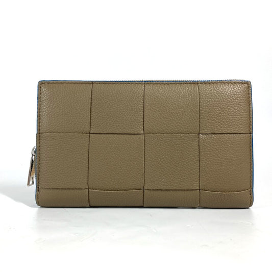 BOTTEGA VENETA 748054VCP142569 マキシイントレチャート パーソナライズ カセット ジップアラウンドウォレット ラウンドファスナー 長財布 レザー メンズ