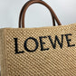 LOEWE ロゴ スタンダード A4 縦型 2WAYバッグ ショルダーバッグ 肩掛け カバン トートバッグ ラフィア レディース - brandshop-reference