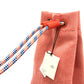 HERMES エポペ　ダッフルバッグ 巾着 バッグ カバン 斜め掛けバック 肩掛けバッグ ショルダーバッグ キャンバス キッズ オレンジ