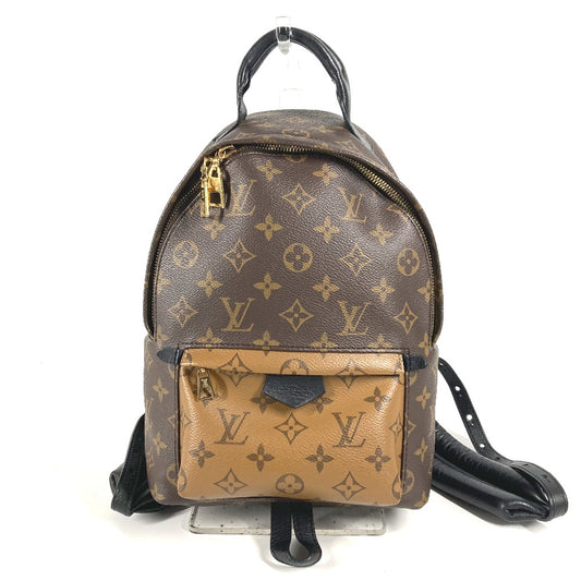 LOUIS VUITTON M44870 Monogram Reverse Palm Springs Backpack PM Daypack Bag Rucksack Monogram Reverse Canvas Women's Brown x Beige