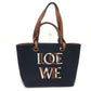 LOEWE A717S72X13 LOVE SMALL トートバッグ ロゴ ハンドバッグ 肩掛け トートバッグ ウール ユニセックス