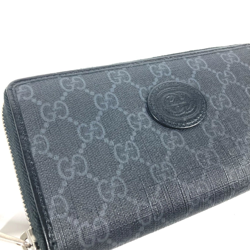 GUCCI 673003 GGスプリーム インターロッキングG ジップアラウンドウォレット ラウンドファスナー 長財布 GGスプリームキャンバス メンズ