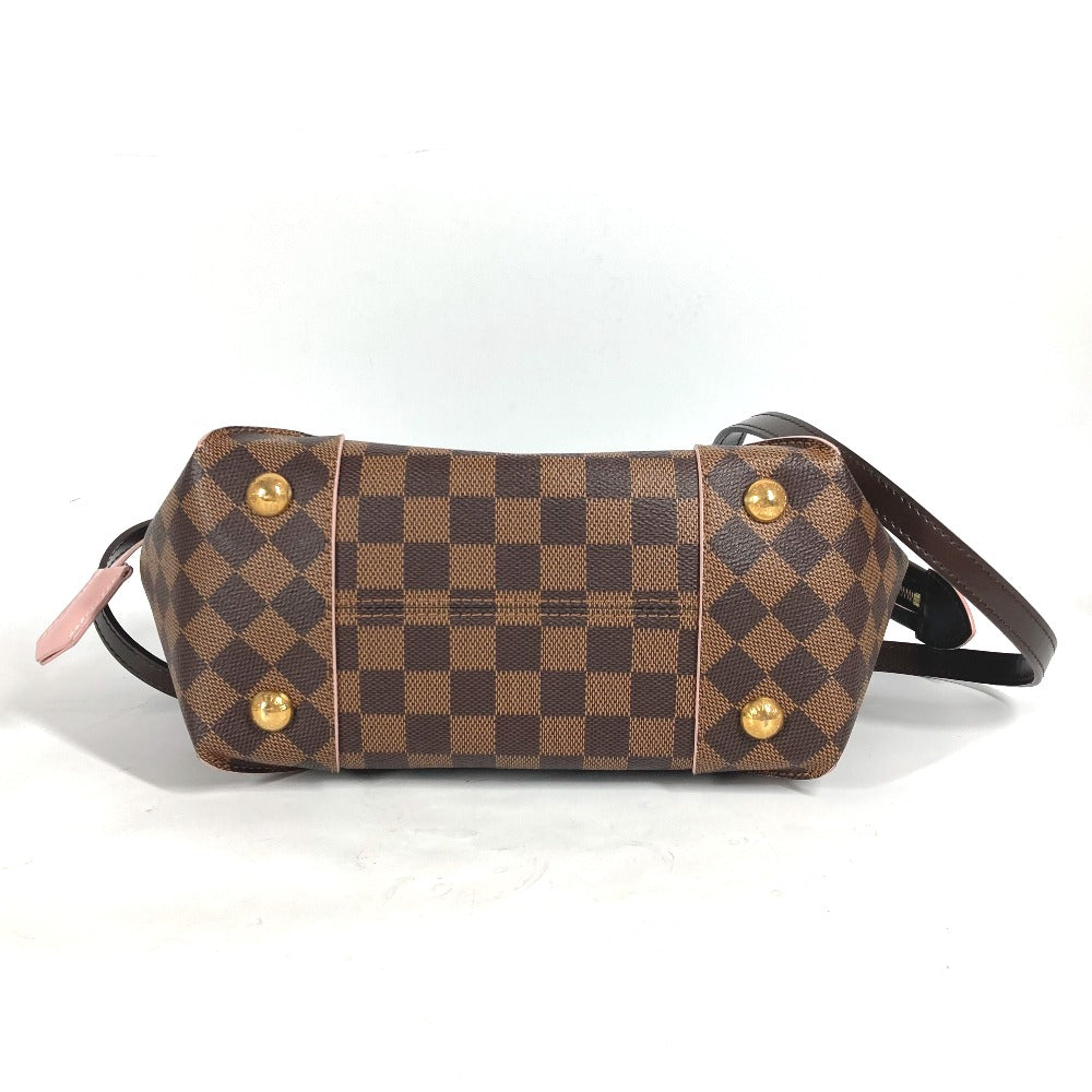 LOUIS VUITTON N41554 Damier Kaisa PM 2-Way Bag, Shoulder Bag, Crossbody Bag, Handbag, Damier Canvas, Women's, Rose Ballerine, Brown and Pink