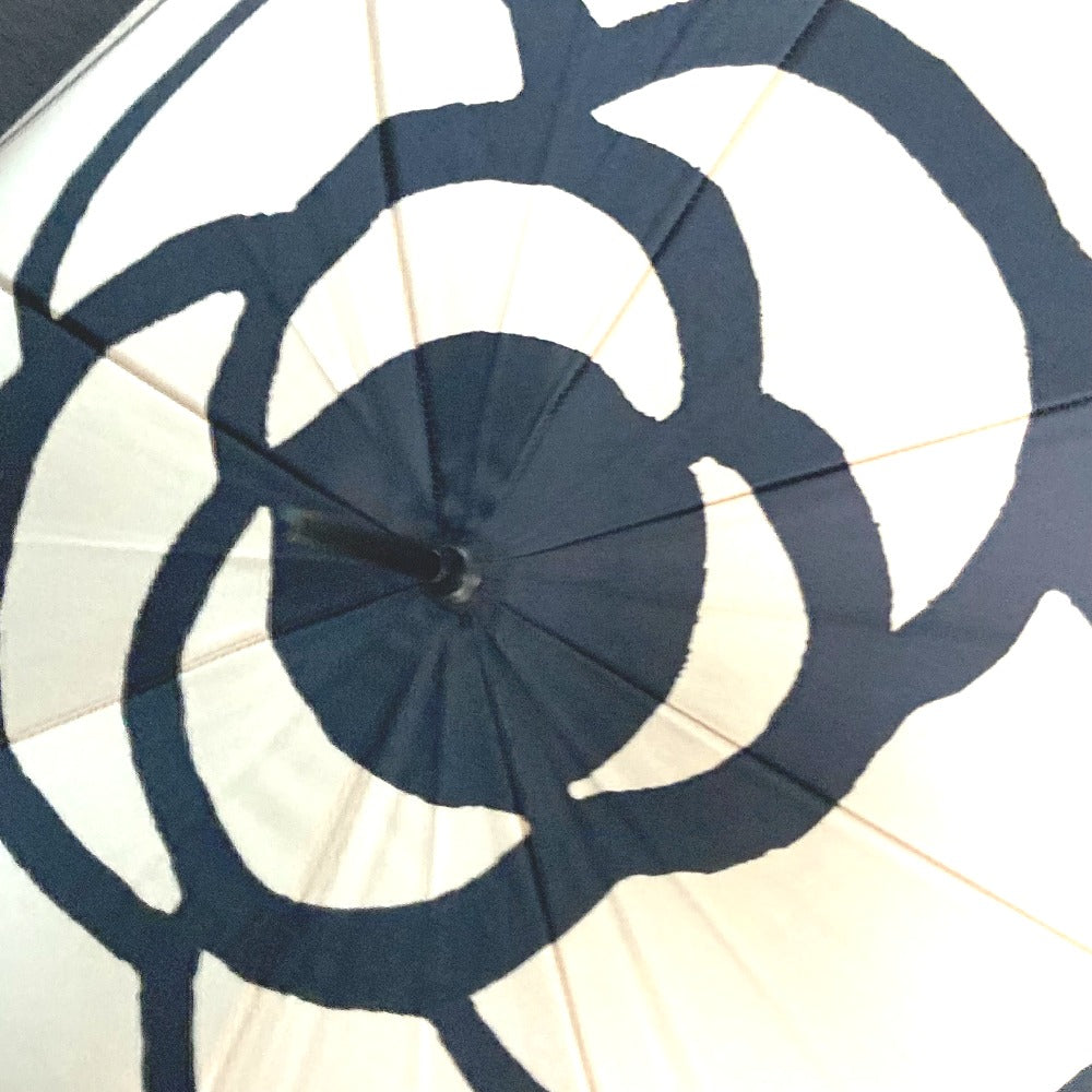 CHANEL インテリア カメリア パラソル 長傘 アンブレラ 傘 ポリエステル レディース ベージュ - brandshop-reference