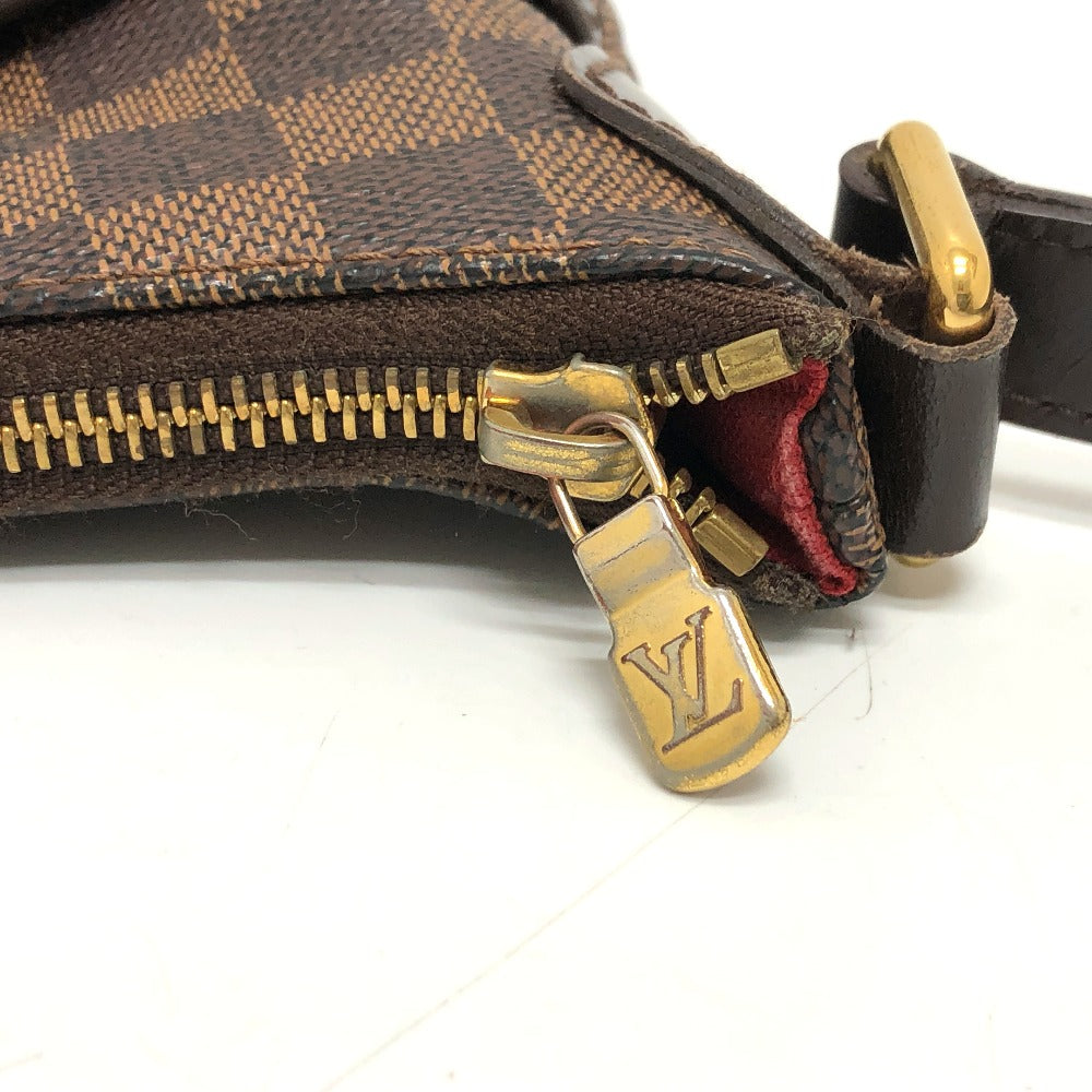 LOUIS VUITTON N42251 Damier Bloomsbury PM Shoulder Bag in Damier Canvas, Brown, Women's