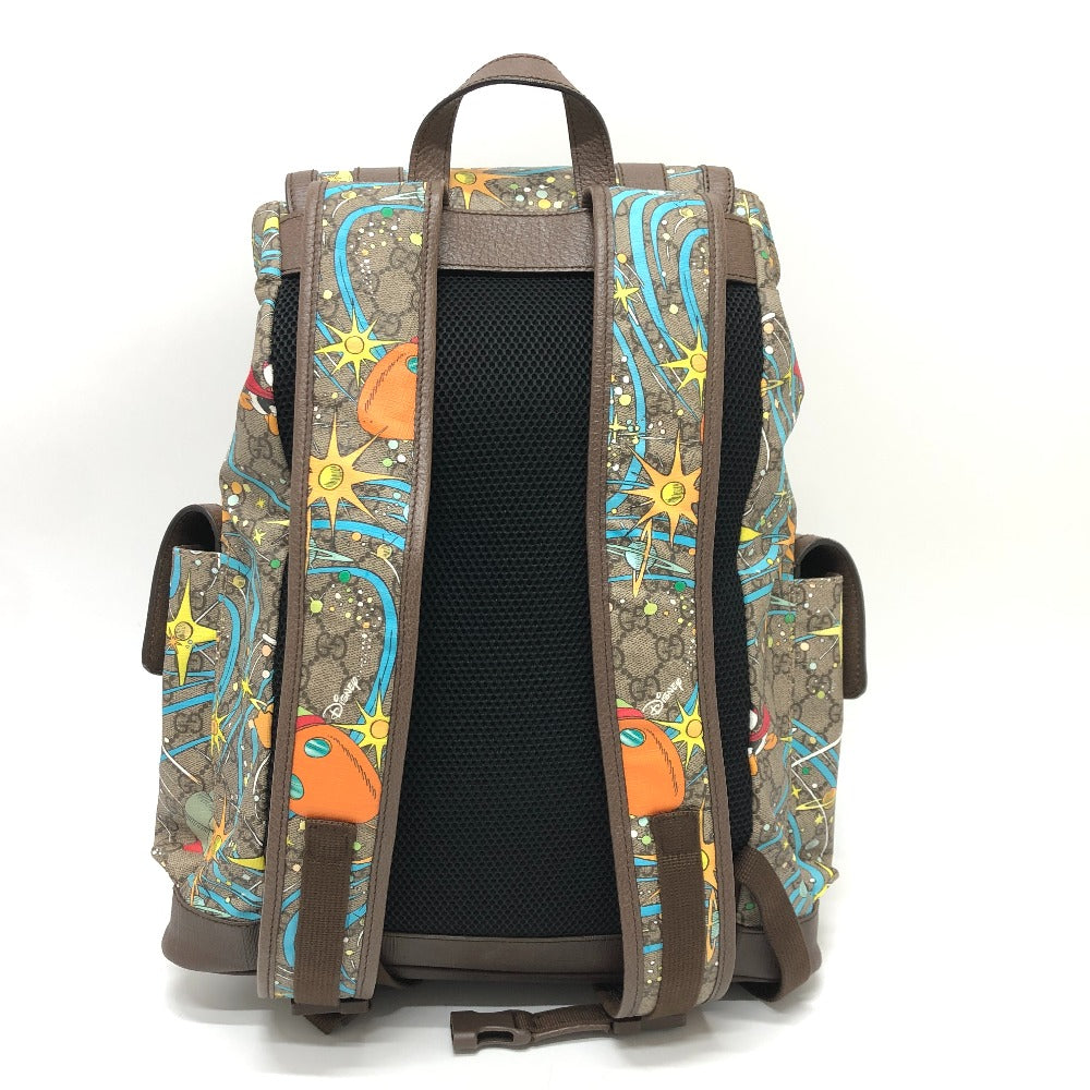 GUCCI 645051 GGスプリーム ドナルドダック DISNEY ディズニー バックパック リュックサック GGスプリームキャンバス ユニセックス ベージュ×ブラウン×ブルー