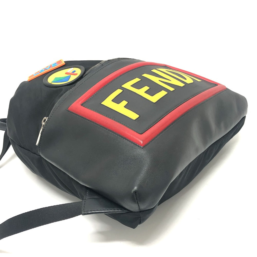 FENDI 7VZ034 ロゴ ボキャブラリー バックパック デイパック リュックサック バック リュックサック レザー ユニセックス