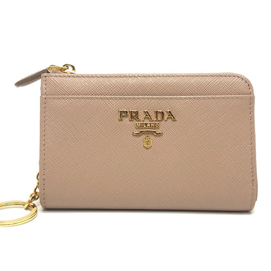 PRADA 1PP122 コインケース 小銭入れ キーリング 財布 L字ファスナー コインケース  コインケース サフィアーノレザ－ レディース