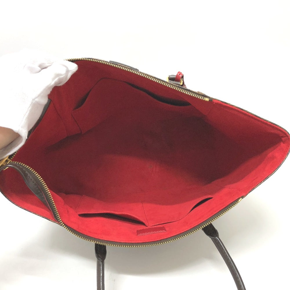 LOUIS VUITTON N41548  ダミエ カイサトートMM カバン 肩掛け ショルダーバッグ ダミエキャンバス レディース エベヌ ブラウン - brandshop-reference