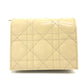 Dior カナージュ レディディオール LADY DIOR ミニウォレット コンパクト 二つ折り財布 財布 ウォレット 2つ折り財布 エナメル レディース ベージュ - brandshop-reference