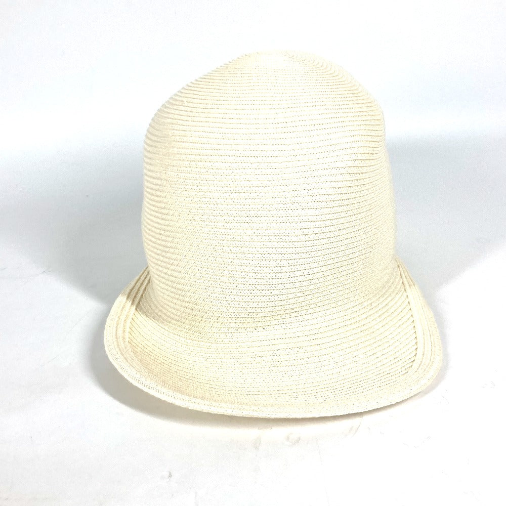 HERMES H221035N Serie Button Emma Hat, Newsboy Cap, Polyester, Women's, White