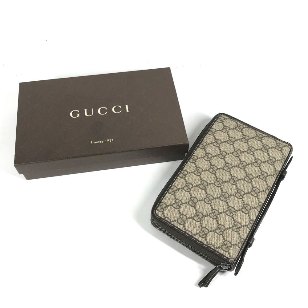 GUCCI 336298 GGスプリーム ロングウォレット 長財布 ハンドバッグ セカンドバッグ クラッチバッグ トラベルケース GGスプリームキャンバス メンズ