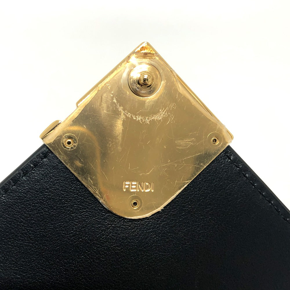 FENDI 8M0480 FFダイヤモンド コンパクトウォレット 長財布 財布 3つ折り財布 3つ折り財布 レザー レディース