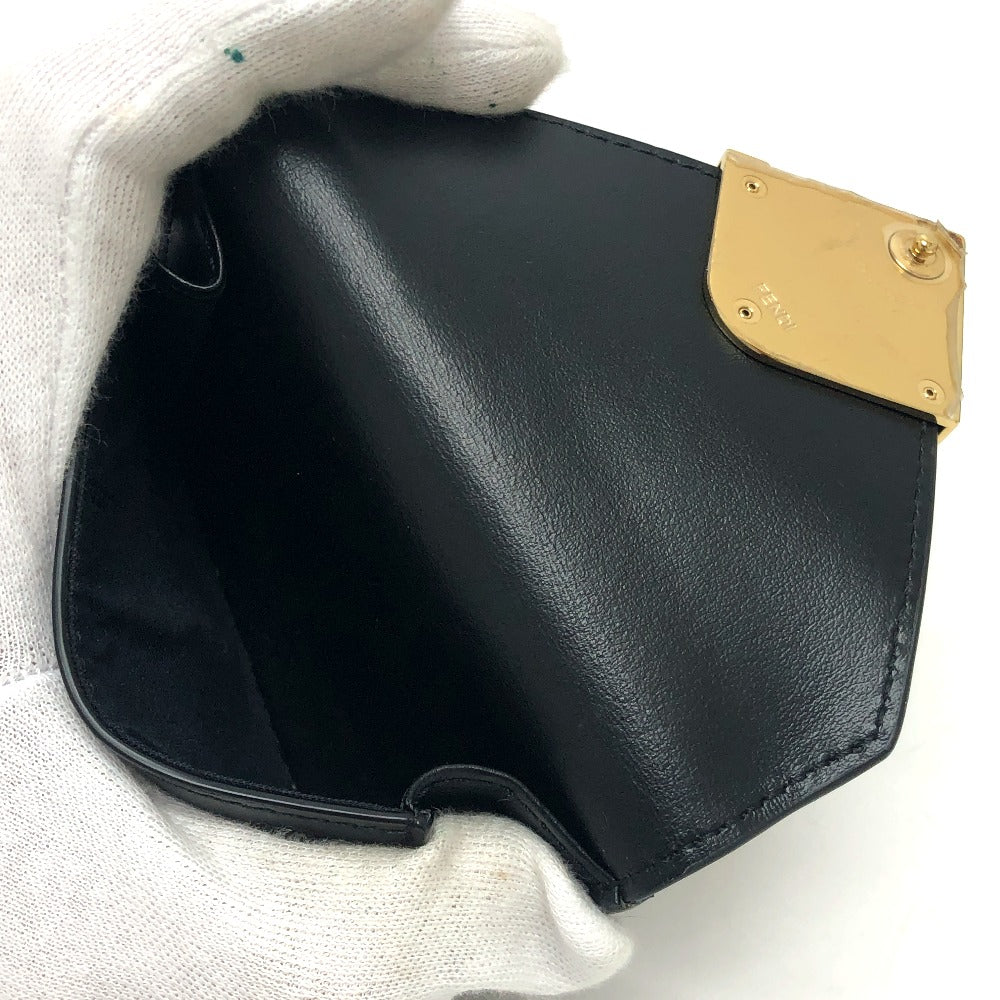 FENDI 8M0480 FFダイヤモンド コンパクトウォレット 長財布 財布 3つ折り財布 3つ折り財布 レザー レディース