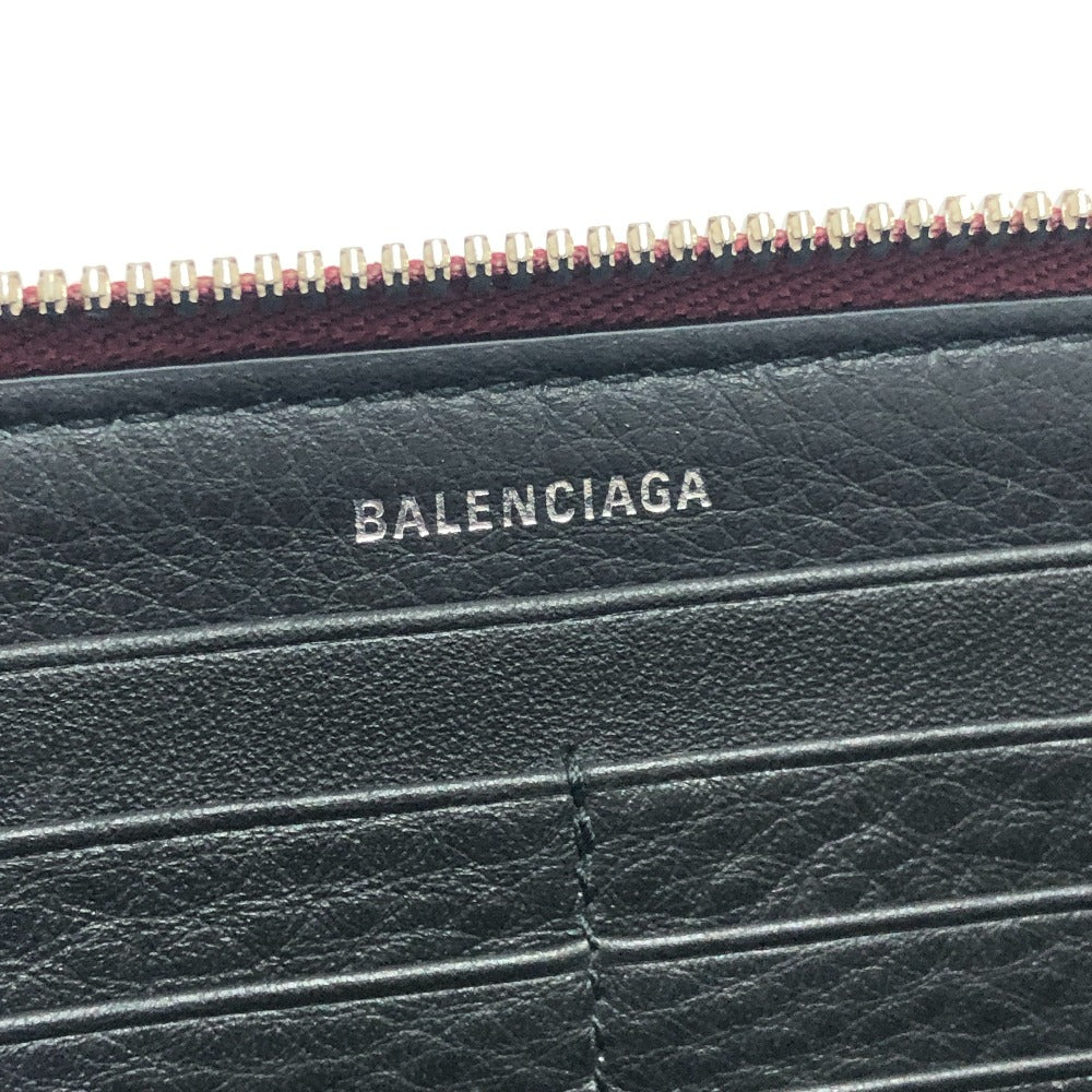 BALENCIAGA 516362 ロゴ エヴリデイ コンチネンタル ラウンドファスナー ジップアラウンド 長財布 財布 長財布 レザー ユニセックス