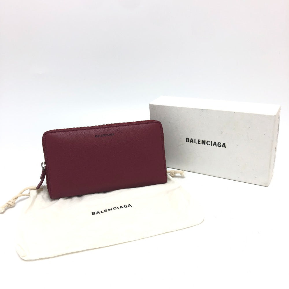 BALENCIAGA 516362 ロゴ エヴリデイ コンチネンタル ラウンドファスナー ジップアラウンド 長財布 財布 長財布 レザー ユニセックス