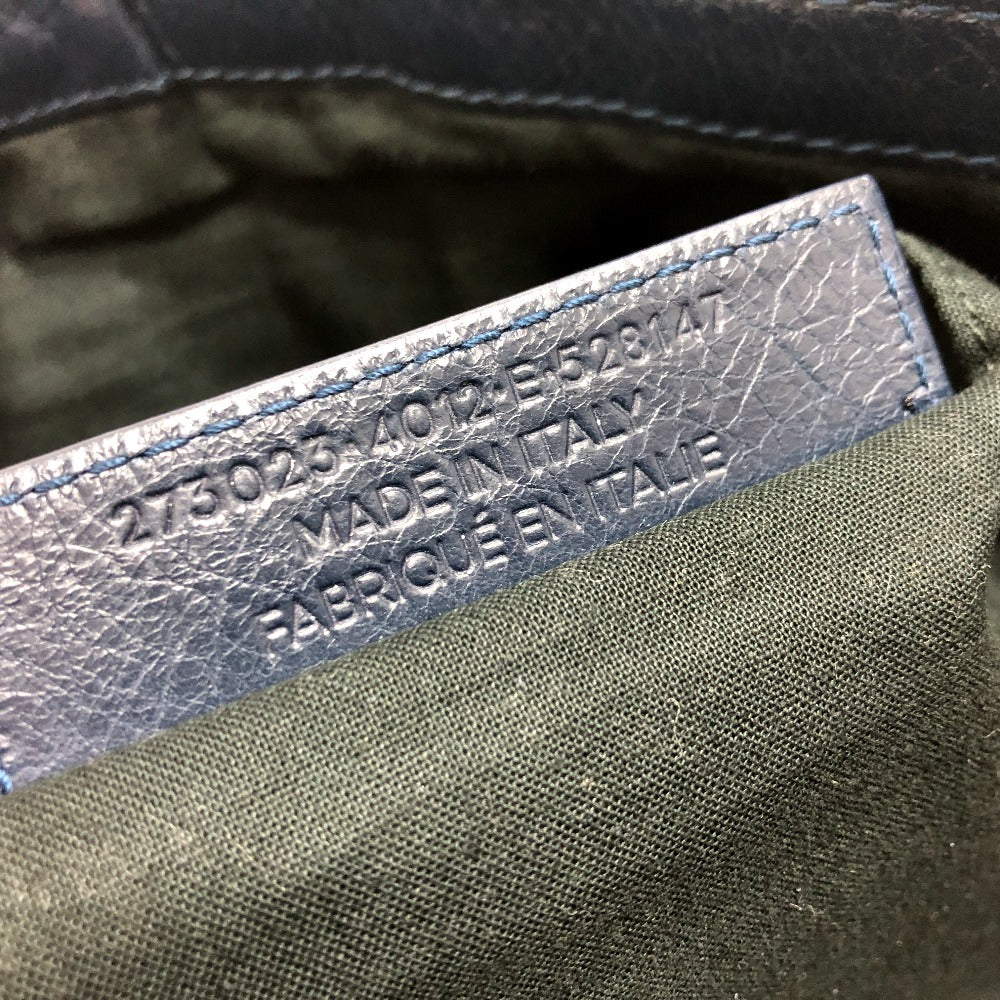 BALENCIAGA 273023 クラシッククリップL セカンドバッグ カバン バッグ クラッチバッグ レザー メンズ ブラック - brandshop-reference