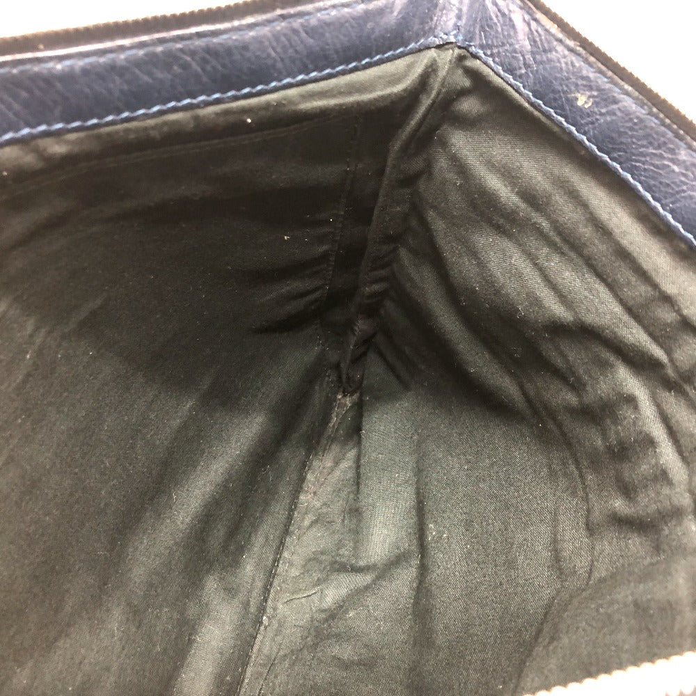 BALENCIAGA 273023 クラシッククリップL セカンドバッグ カバン バッグ クラッチバッグ レザー メンズ ブラック - brandshop-reference