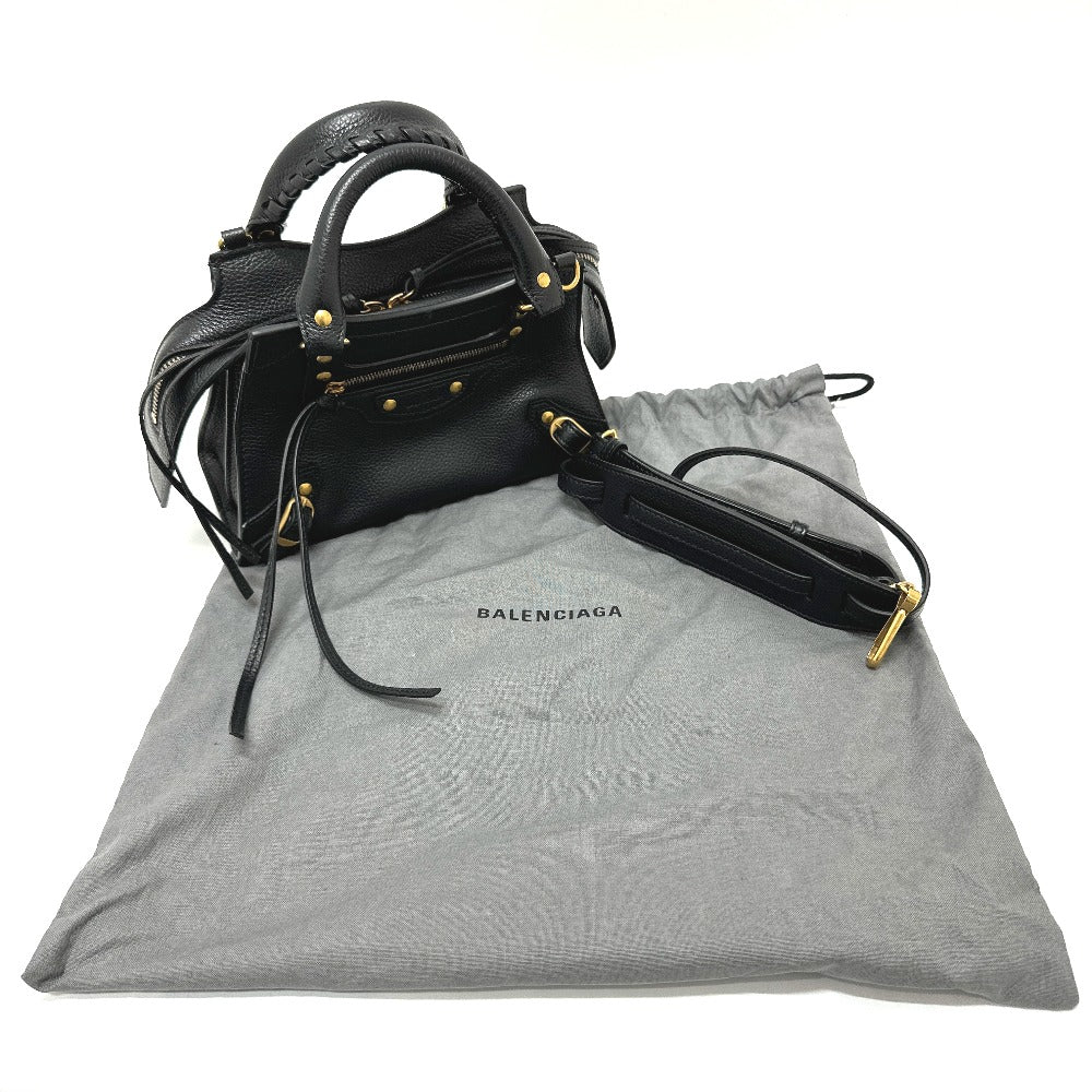 BALENCIAGA 698067 シティ ネオクラシック ミニ カバン 2WAY ショルダーバッグ 肩掛け 斜め掛け ハンドバッグ レザー レディース