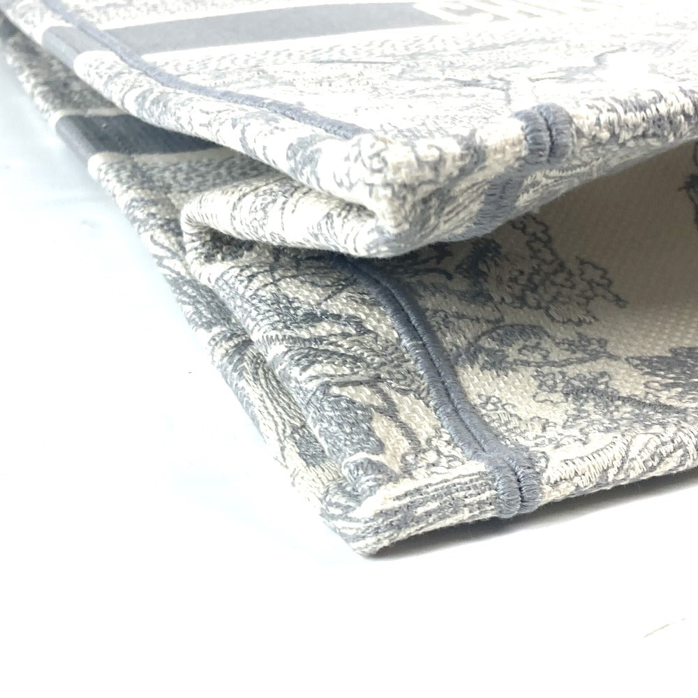 Dior M1286ZTDT_M20I トワルドゥジュイ エンブロイダリー ブックトート ラージ ハンドバッグ トートバッグ キャンバス レディース グレー×オフホワイト - brandshop-reference