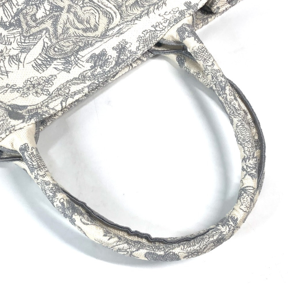 Dior M1286ZTDT_M20I トワルドゥジュイ エンブロイダリー ブックトート ラージ ハンドバッグ トートバッグ キャンバス レディース グレー×オフホワイト - brandshop-reference