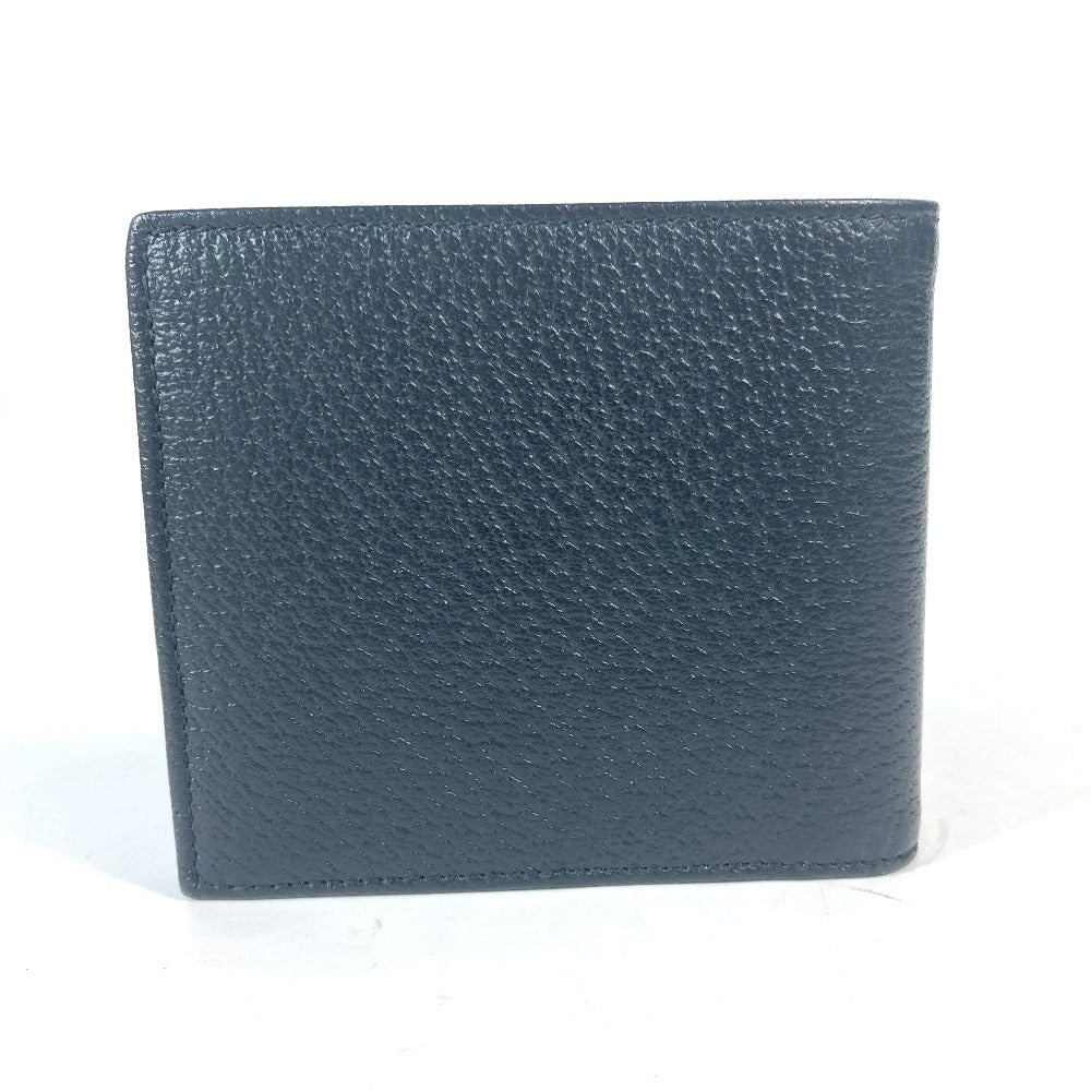 GUCCI 700464 ミニウォレット ホースビット コンパクトウォレット 2つ折り財布 レザー メンズ ブラック
