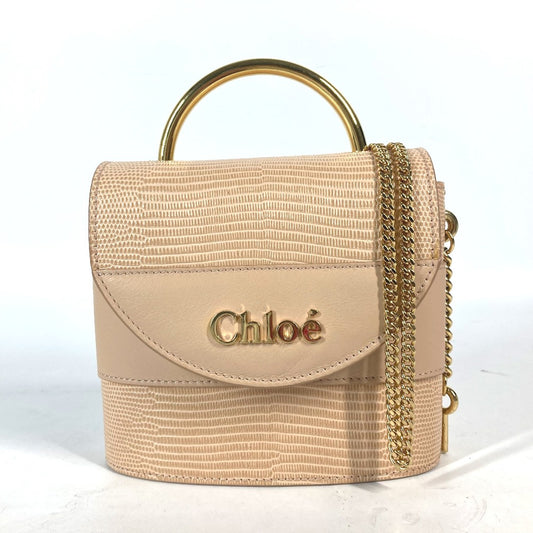 Chloe ロゴ アビーロック スモール 2WAYバッグ チェーンバッグ ハンドバッグ 斜め掛け ポシェット ショルダーバッグ レザー レディース