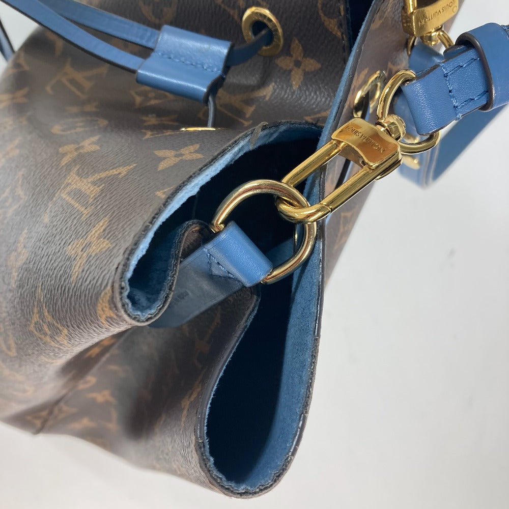 LOUIS VUITTON M43569 モノグラム ネオノエ 肩掛け 巾着 バケツ型 ばけつ ショルダーバッグ モノグラムキャンバス レディース ブルージーン ブラウン×ブルー - brandshop-reference