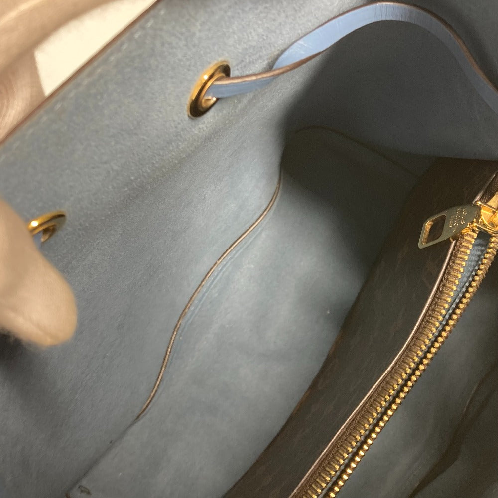 LOUIS VUITTON M43569 モノグラム ネオノエ 肩掛け 巾着 バケツ型 ばけつ ショルダーバッグ モノグラムキャンバス レディース ブルージーン ブラウン×ブルー - brandshop-reference