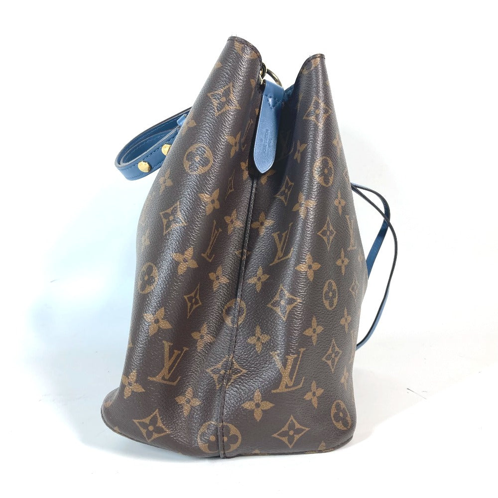 LOUIS VUITTON M43569 モノグラム ネオノエ 肩掛け 巾着 バケツ型 ばけつ ショルダーバッグ モノグラムキャンバス レディース ブルージーン ブラウン×ブルー - brandshop-reference