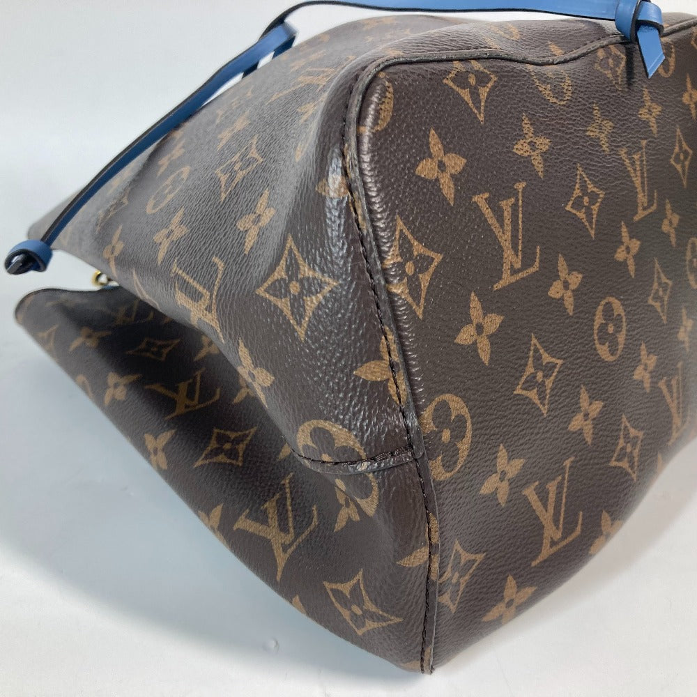 LOUIS VUITTON M43569 モノグラム ネオノエ 肩掛け 巾着 バケツ型 ばけつ ショルダーバッグ モノグラムキャンバス レディース ブルージーン ブラウン×ブルー - brandshop-reference