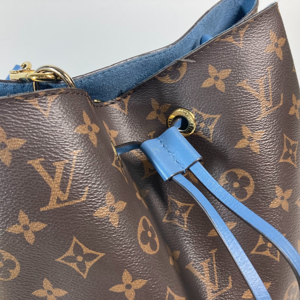 LOUIS VUITTON M43569 モノグラム ネオノエ 肩掛け 巾着 バケツ型 ばけつ ショルダーバッグ モノグラムキャンバス レディース ブルージーン ブラウン×ブルー - brandshop-reference