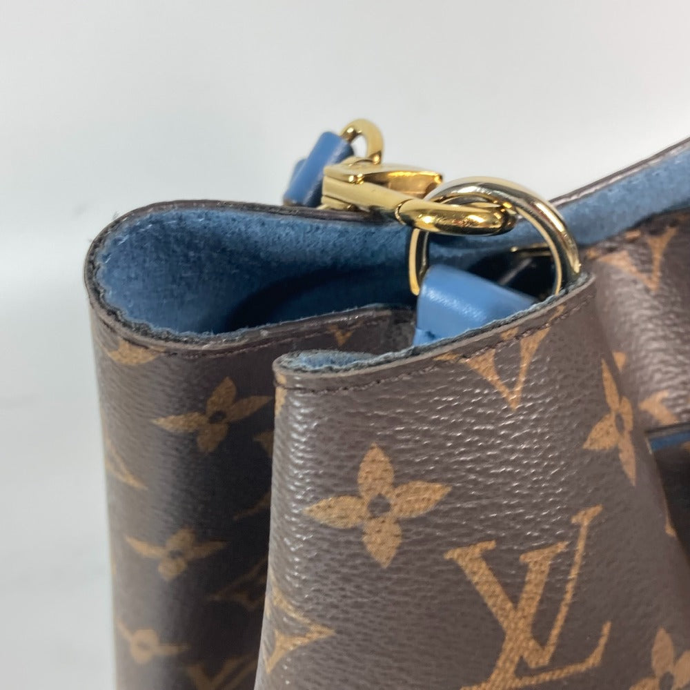 LOUIS VUITTON M43569 モノグラム ネオノエ 肩掛け 巾着 バケツ型 ばけつ ショルダーバッグ モノグラムキャンバス レディース ブルージーン ブラウン×ブルー - brandshop-reference
