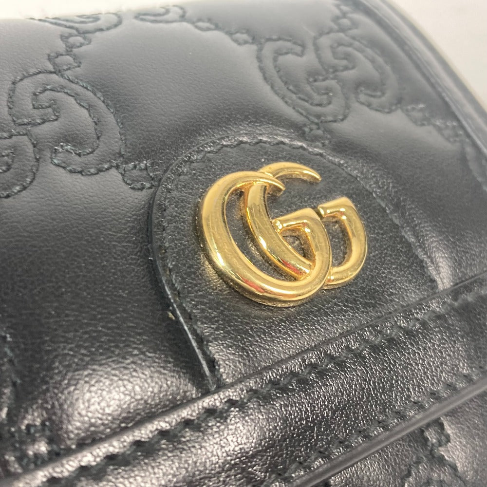 GUCCI 723799 ダブルG グッチシマ GGマトラッセ カードケース ウォレット コンパクトウォレット  2つ折り財布 レザー ユニセックス