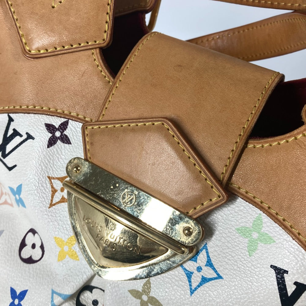 LOUIS VUITTON M40123 モノグラムマルチカラー ウルスラ カバン 肩掛け トートバッグ ハンドバッグ ショルダーバッグ モノグラムマルチカラーキャンバス レディース ブロン ホワイト