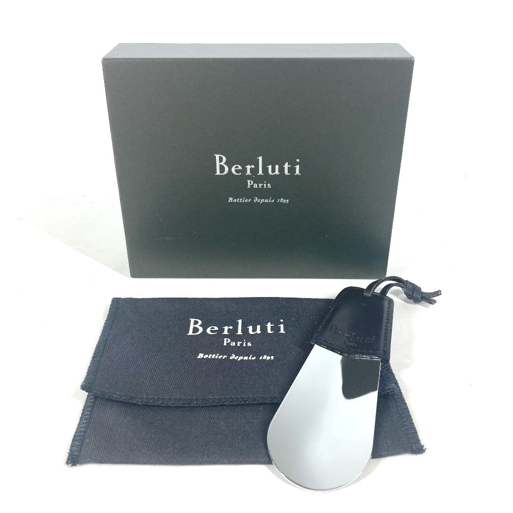 Berluti シューホーン 靴ベラ インテリア 靴べら レザー メンズ ブラック - brandshop-reference