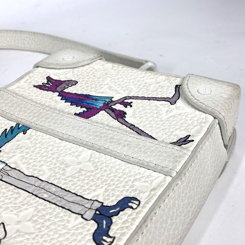 LOUIS VUITTON M80146 LV Friends Monogram Soft Trunk Bag 2WAY bag Clutch bag Shoulder Bag Taurillon ClemenceLeather White Used