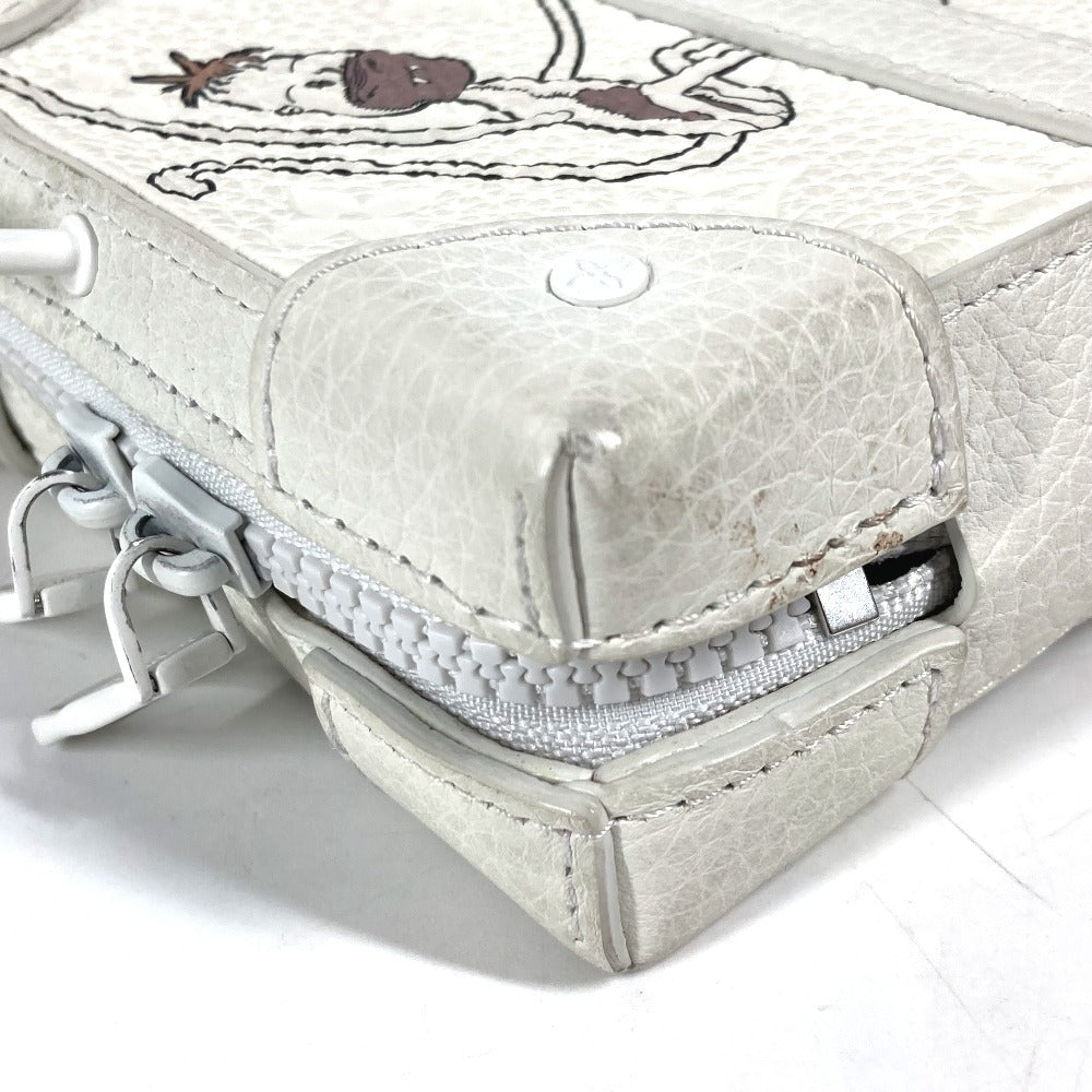 LOUIS VUITTON M80146 LV Friends Monogram Soft Trunk Bag 2WAY bag Clutch bag Shoulder Bag Taurillon ClemenceLeather White Used