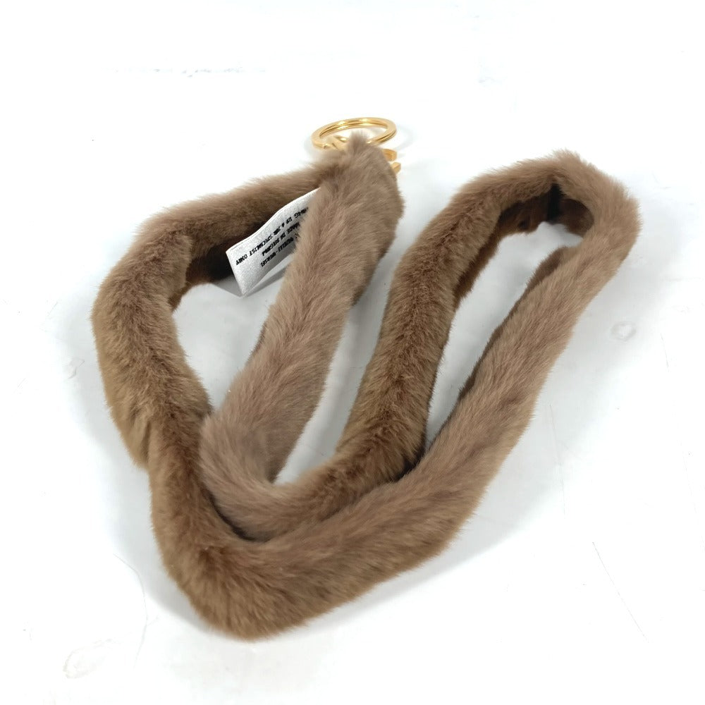 CHANEL ファー CC ココマーク ファー ネックストラップ ストラップ ファー レディース ブラウン - brandshop-reference