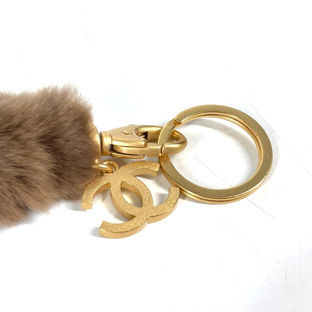 CHANEL ファー CC ココマーク ファー ネックストラップ ストラップ ファー レディース ブラウン - brandshop-reference