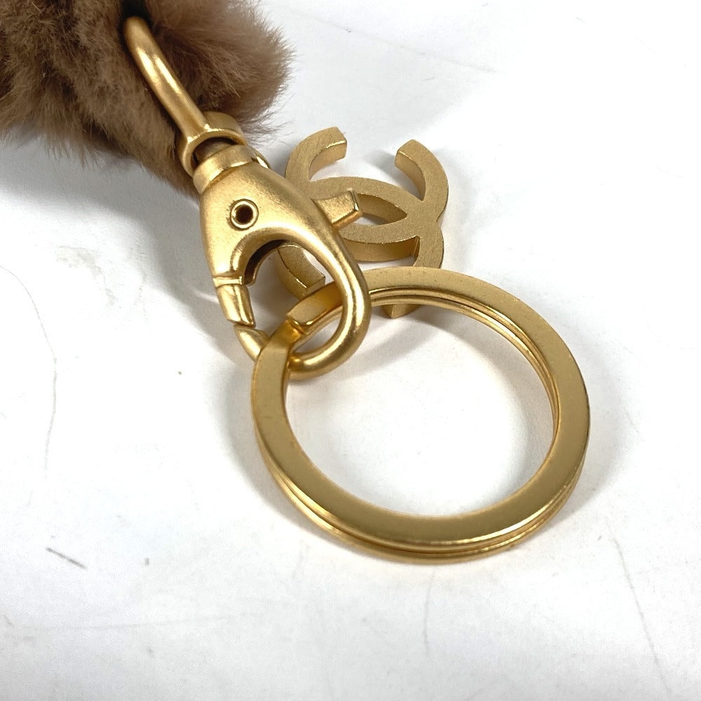 CHANEL ファー CC ココマーク ファー ネックストラップ ストラップ ファー レディース ブラウン - brandshop-reference