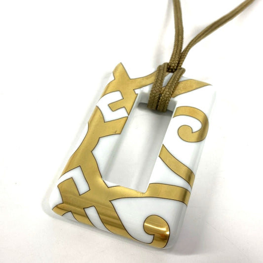 HERMES アクセサリー 陶器 ネックレス ポーセリン レディース ホワイト - brandshop-reference