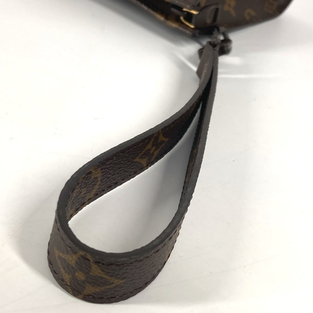 LOUIS VUITTON M81588 モノグラム チェス ダミエ スタンド ポーチ ポーチ カバン ストラップ付 クラッチバッグ ビニール ユニセックス ブラウン - brandshop-reference