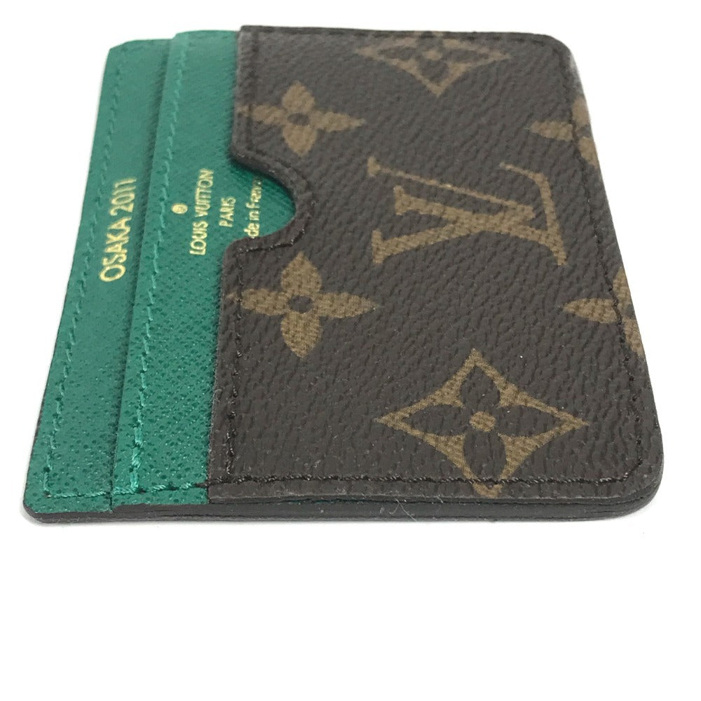 LOUIS VUITTON モノグラム 2011年 心斎橋 リニューアル記念 カードホルダー 名刺入れ パスケース カードケース モノグラムキャンバス レディース ブラウン - brandshop-reference
