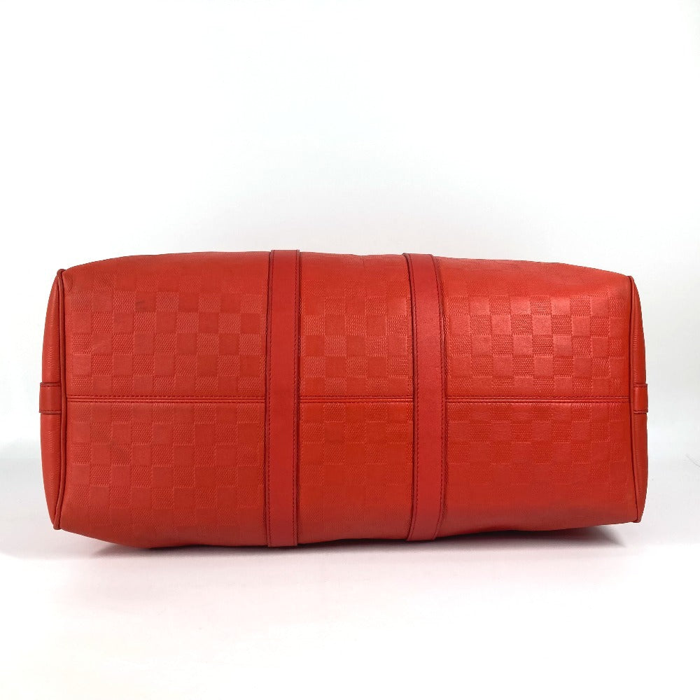 LOUIS VUITTON N41142 ダミエアンフィニ キーポル バンドリエール45 カバン 旅行バッグ トラベルバッグ ボストンバッグ ダミエアンフィニレザー ユニセックス フュージョン レッド系 - brandshop-reference