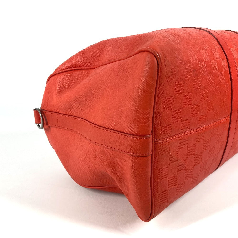 LOUIS VUITTON N41142 ダミエアンフィニ キーポル バンドリエール45 カバン 旅行バッグ トラベルバッグ ボストンバッグ ダミエアンフィニレザー ユニセックス フュージョン レッド系 - brandshop-reference
