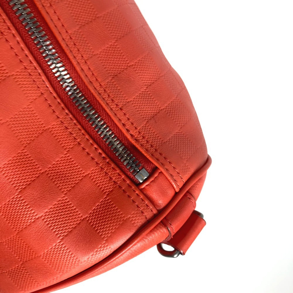 LOUIS VUITTON N41142 ダミエアンフィニ キーポル バンドリエール45 カバン 旅行バッグ トラベルバッグ ボストンバッグ ダミエアンフィニレザー ユニセックス フュージョン レッド系 - brandshop-reference