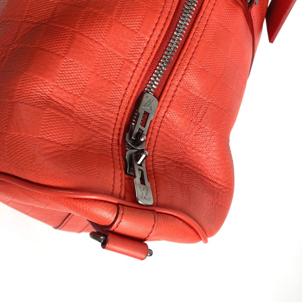 LOUIS VUITTON N41142 ダミエアンフィニ キーポル バンドリエール45 カバン 旅行バッグ トラベルバッグ ボストンバッグ ダミエアンフィニレザー ユニセックス フュージョン レッド系 - brandshop-reference