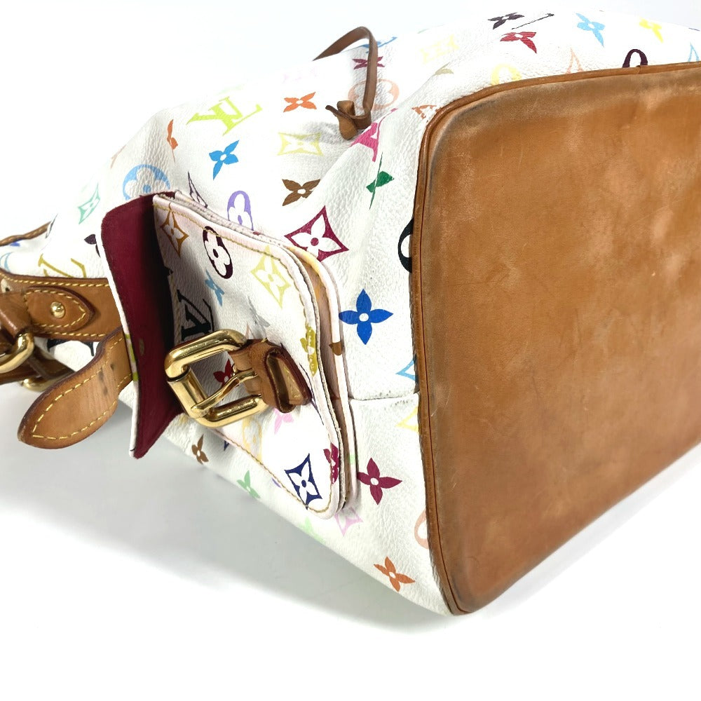 LOUIS VUITTON M42229 モノグラムマルチカラー プチノエ カバン 巾着 肩掛け ショルダーバッグ モノグラムマルチカラーキャンバス レディース ブロン ホワイト