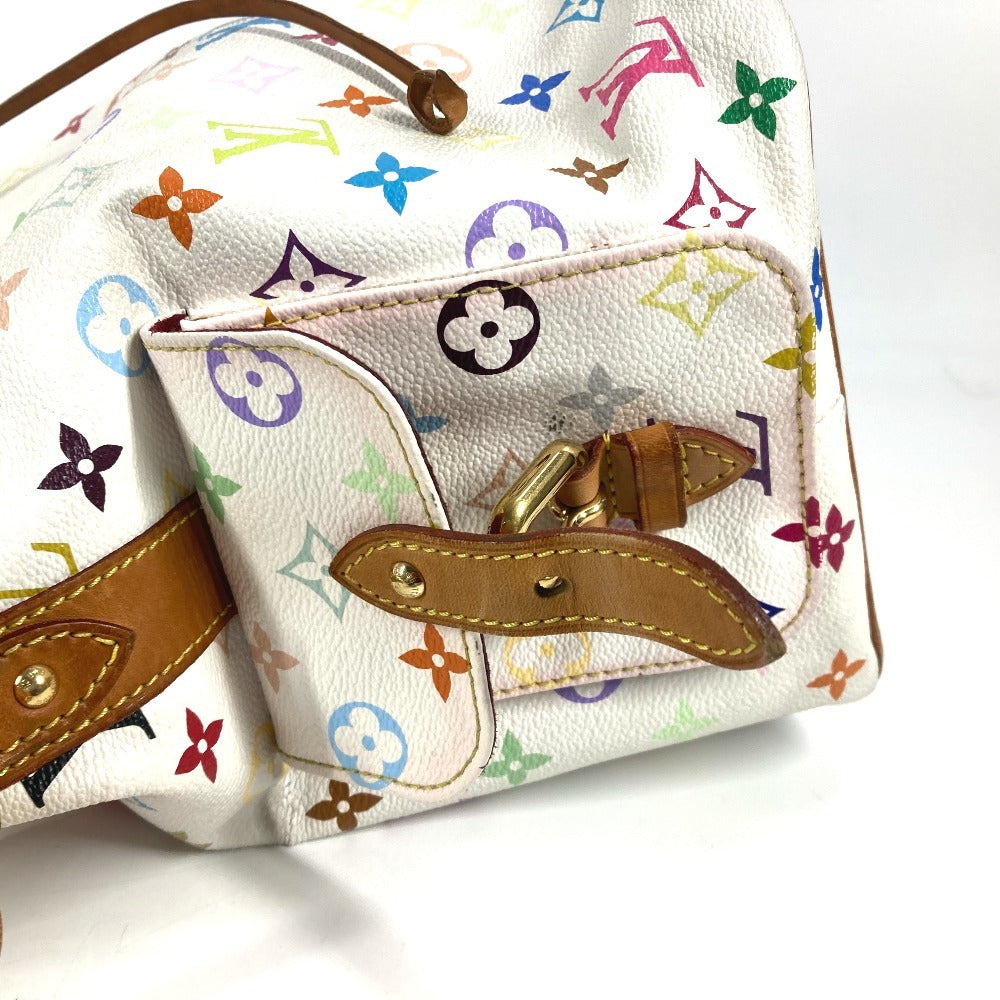 LOUIS VUITTON  M42229 モノグラムマルチカラー プチノエ カバン 巾着 肩掛け ショルダーバッグ モノグラムマルチカラーキャンバス レディース ブロン ホワイト - brandshop-reference